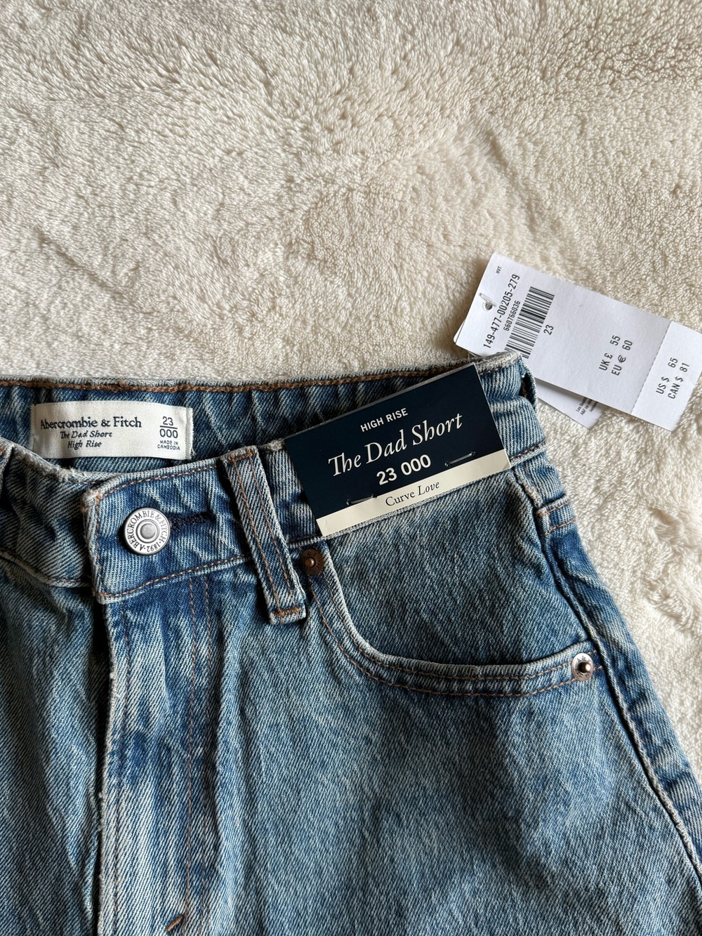NWT Abercrombie Curve Love Dad Shorts! - Picture 3 of 3